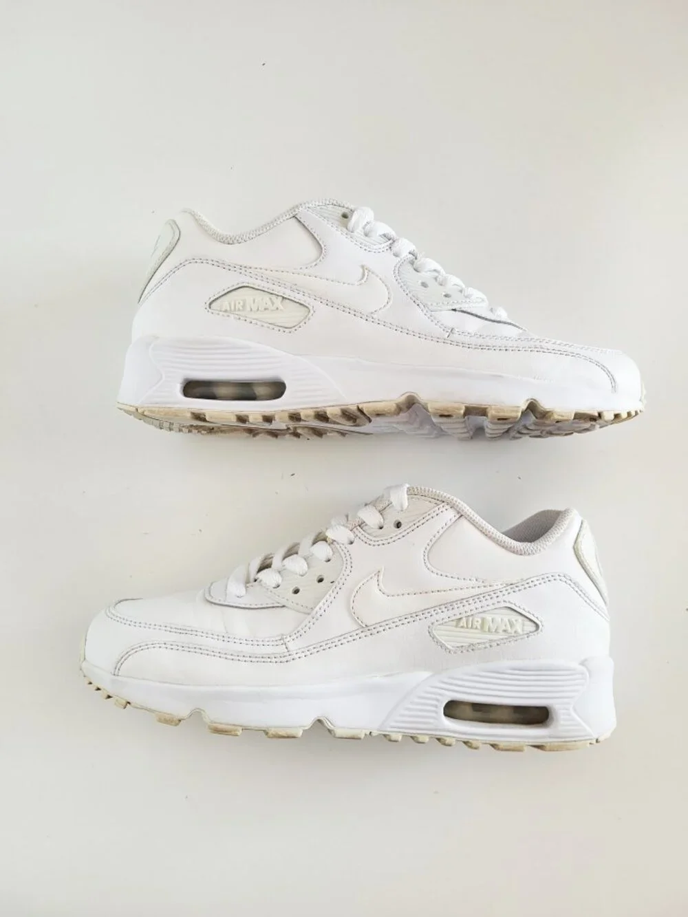 Nike Air Max 90 LTR 'White' (GS) 833412-100 - Size Youth 5 - Picture 7 of 9